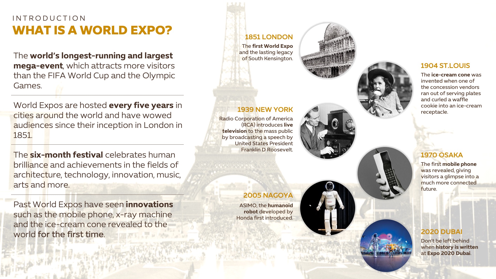 EXPO 2020 Story