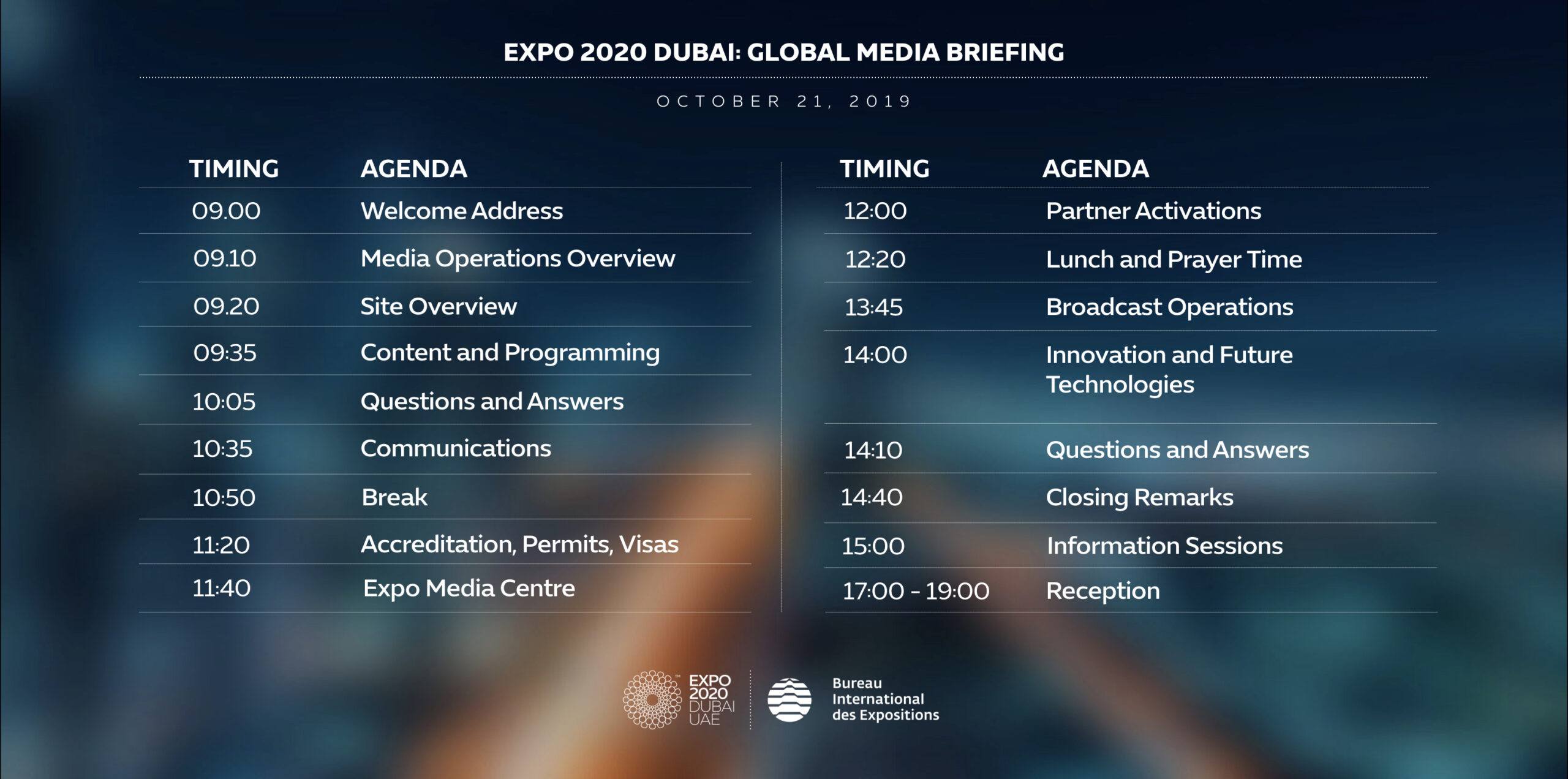 Global Media Briefing